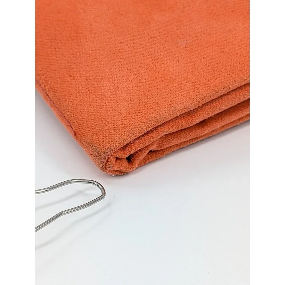 AIRFRANCE Travel Organizer Clutch Orange Vegan Suede Wallet Pouch‎ Wallet
